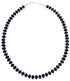 Sterling Silver Onyx Bead Necklace KX120982